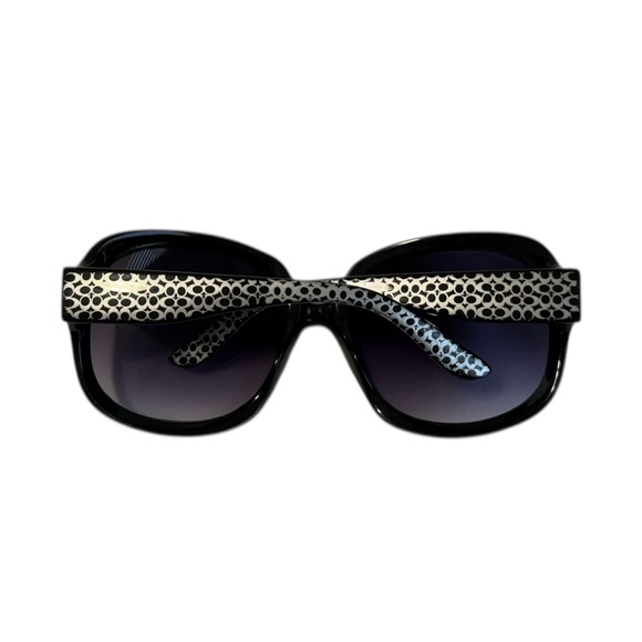 Coach Stylish‎ Black and Silver Sunglasses Italy Design 30433
